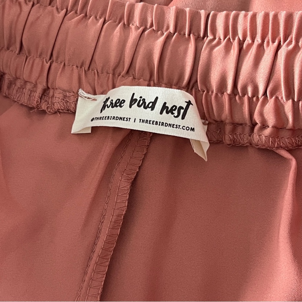 Three Birds Nest Wide-Leg Crop Pants Front Pockets Size Large Inseam 24.5” - Picture 4 of 8